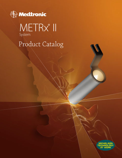 Cover of METRx® II System Product Catalog